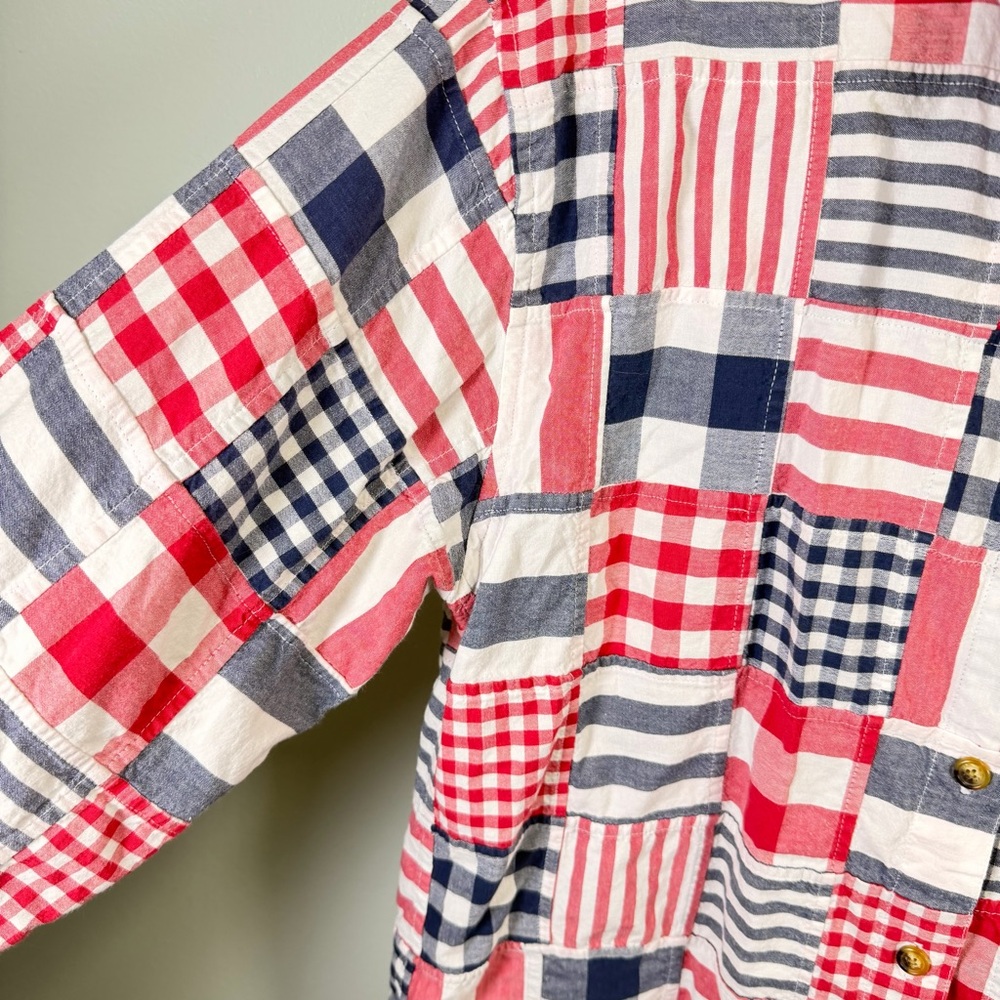 Orvis Women's Patchwork Plaid Button-Down Shirt -… - image 3